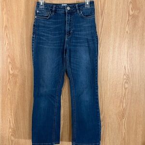 BDG Dark Blue High Rise Straight Ankle Jeans